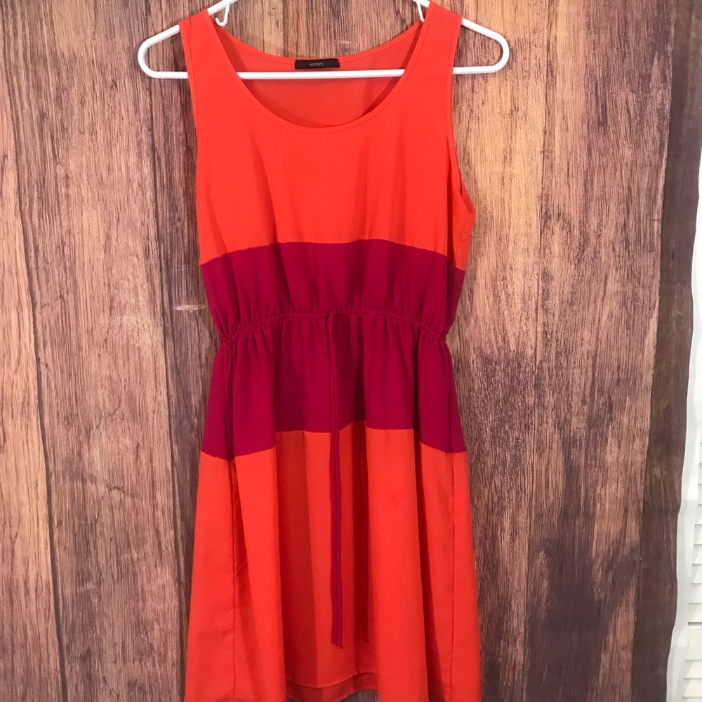 Orange & Pink Soprano Summer Dress